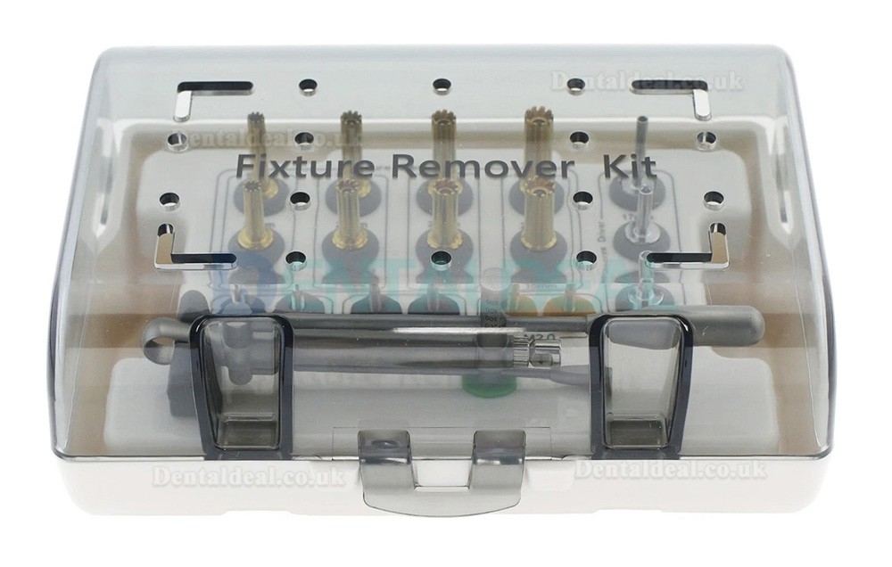 Dental Implant Fixture Removal Set with Remover Screw, Torque Wrench and Ratchet